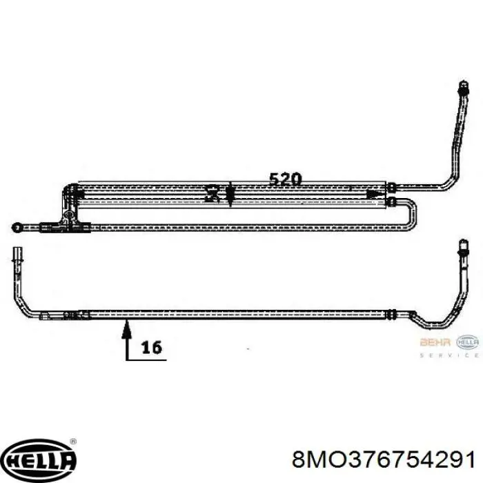 801422ZY27 Uxclent radiador de direccion asistida