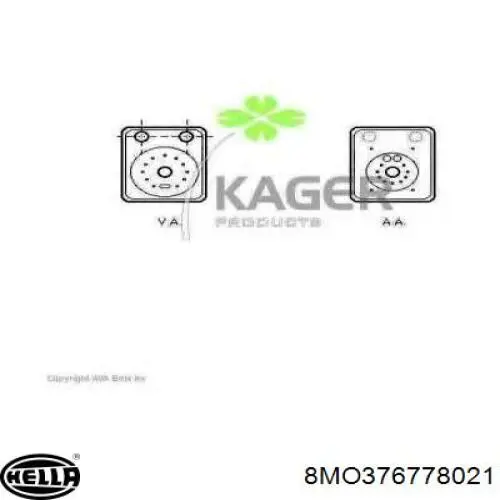 Radiador de aceite debajo del filtro 95510702100 Porsche