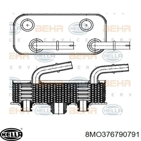 Radiador de refrigeración de la transmisión O10105 Sato Tech
