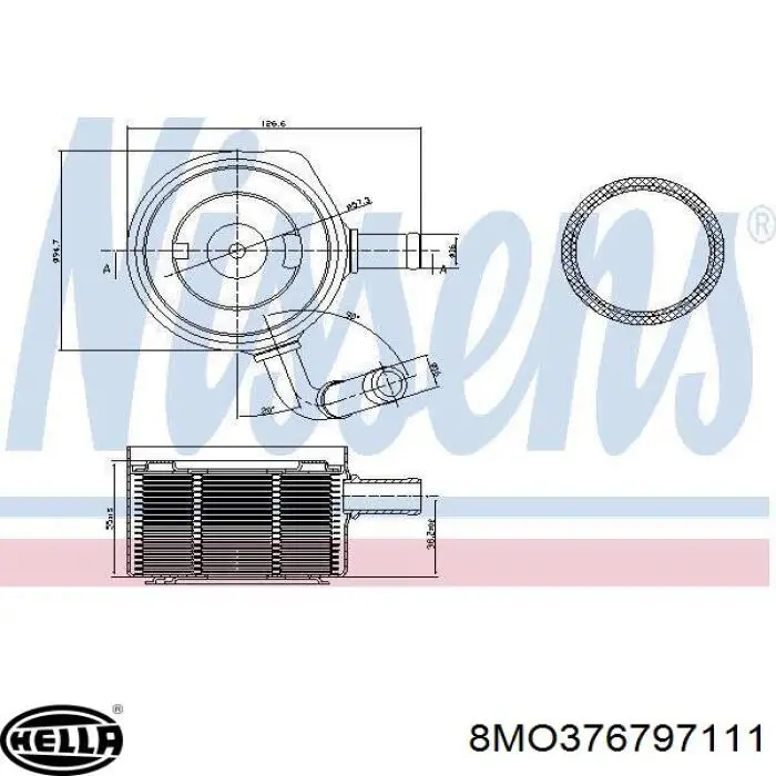 Comprar 354130 ERA Radiador de aceite debajo del filtro