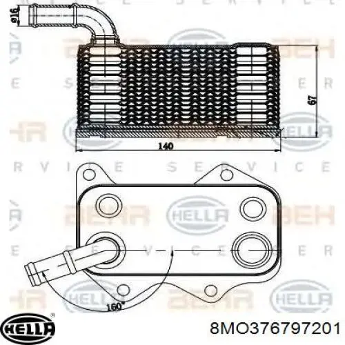 Comprar 5801555580 Fiat/Alfa/Lancia Radiador de aceite