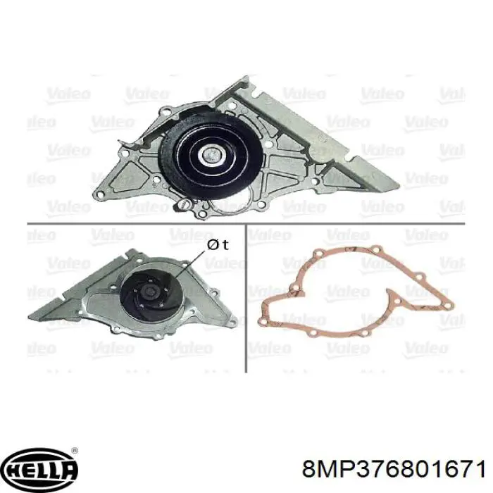 077121004M VAG Bomba refrigerante coche