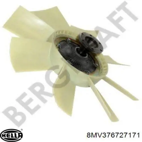 8MV376727171 HELLA rodete ventilador, refrigeración de motor