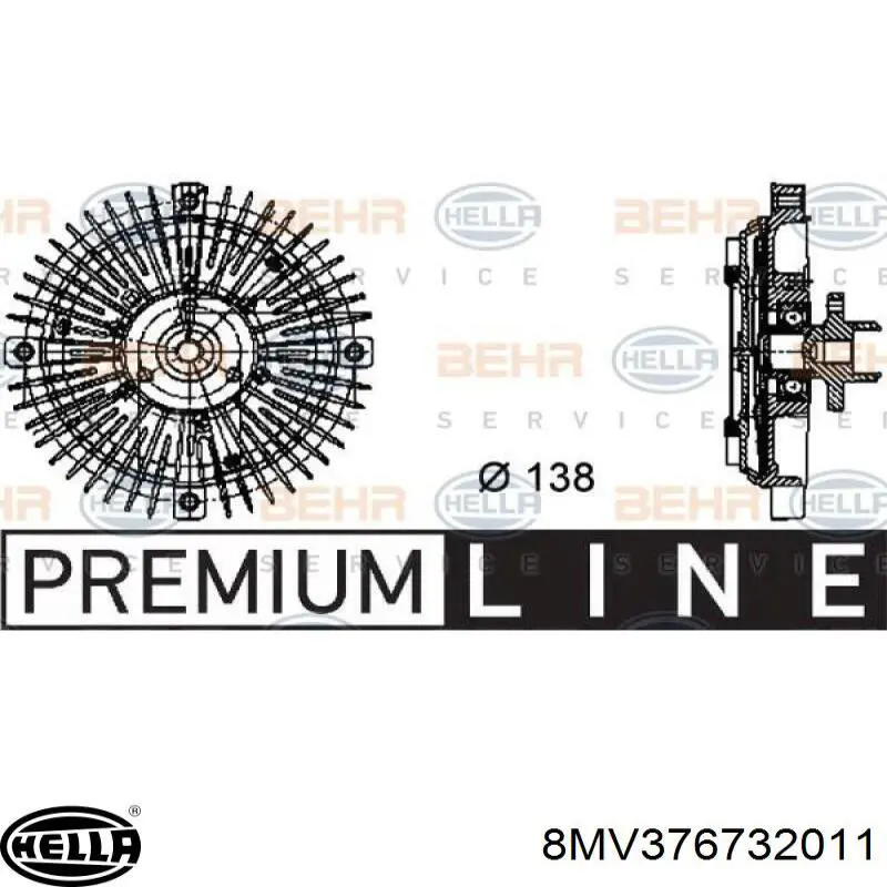Comprar 8MV376732011 HELLA Embrague viscoso de ventilador