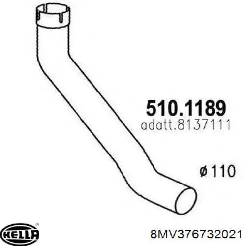 Embrague viscoso de ventilador 8MV376732021 HELLA