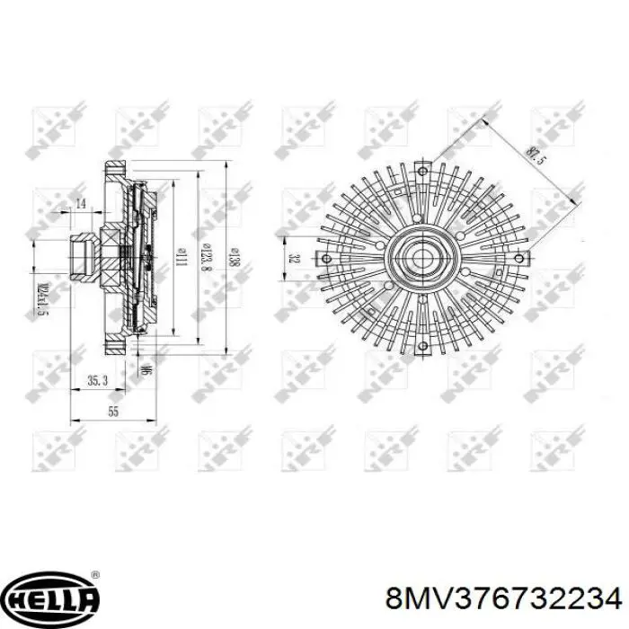 Embrague, ventilador del radiador BMW 3 E21