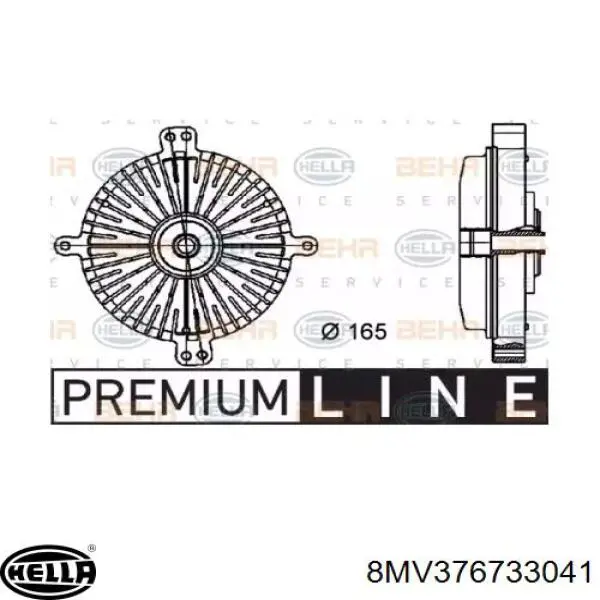 Embrague, ventilador de refrigeración HELLA 8MV376733041 precio, desde 68,24 EUR