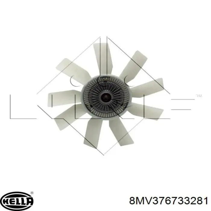 8MV376733281 HELLA Ventilador del radiador
