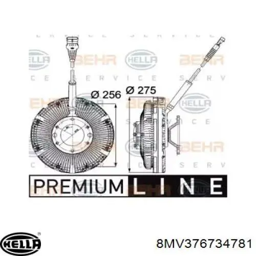 Comprar 8MV376734781 HELLA Embrague viscoso de ventilador