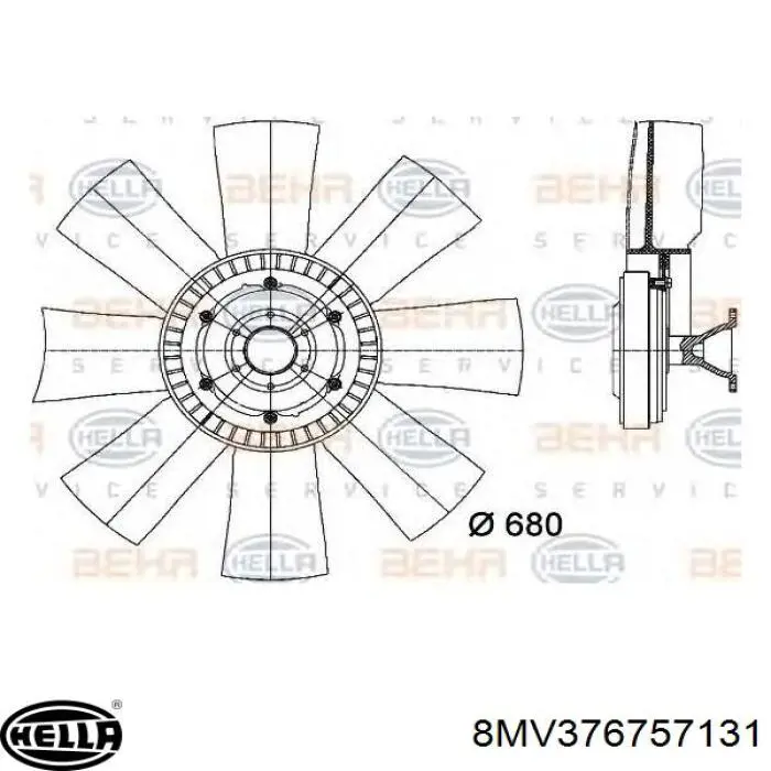 Comprar 7083404 Cojali Embrague viscoso de ventilador