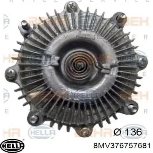 Embrague viscoso de ventilador 51066300071 MAN
