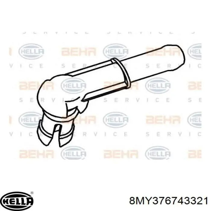 Comprar 8MY376743321 HELLA Racor de retorno del radiador
