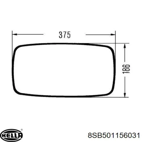 Retrovisor LS7227E Rywal