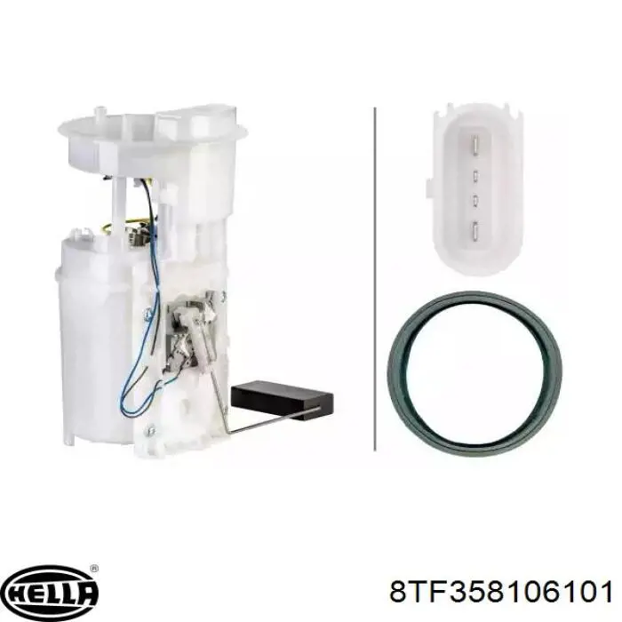 8TF358106101 HELLA Módulo de alimentación de combustible