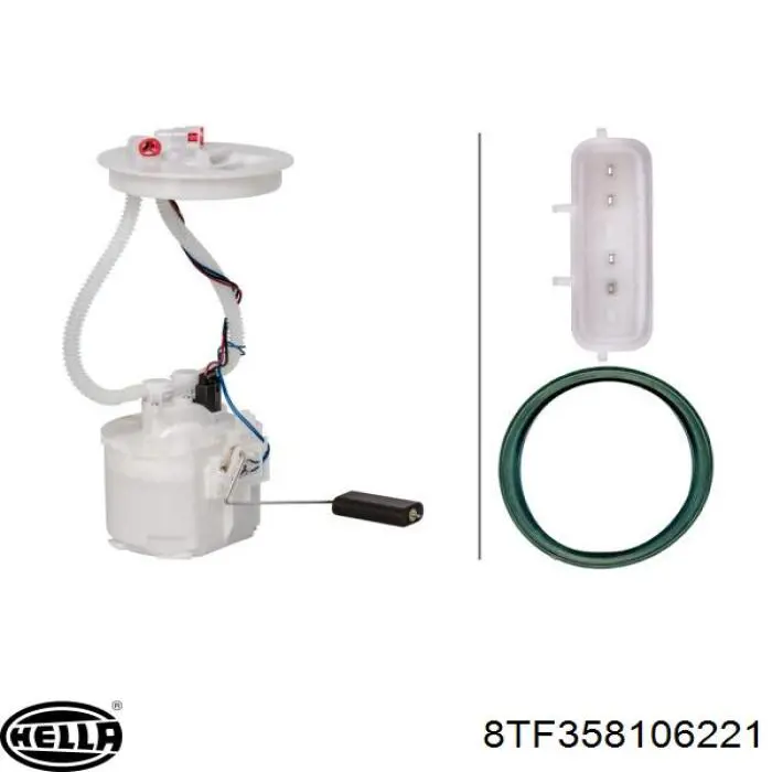 Módulo alimentación de combustible  HELLA 8TF358106221 precio, desde 74,05 EUR