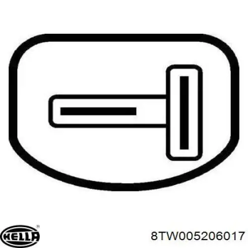 8TW005206017 HELLA bomba de limpiaparabrisas delantera/trasera