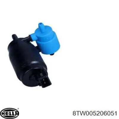 Comprar 8TW005206051 HELLA Bomba de agua limpiaparabrisas, delantera