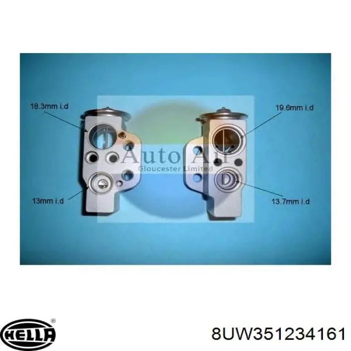 Válvula TRV, aire acondicionado  VAG 6RF820679