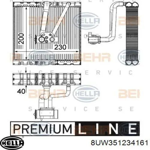 6RF820679 VAG Válvula TRV del aire acondicionado