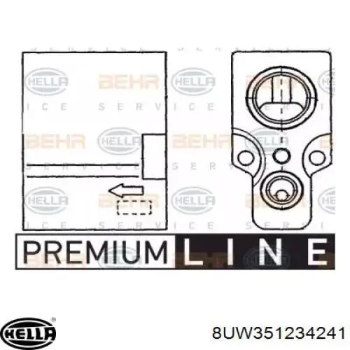 Válvula TRV del aire acondicionado 260550 REMA-PARTS