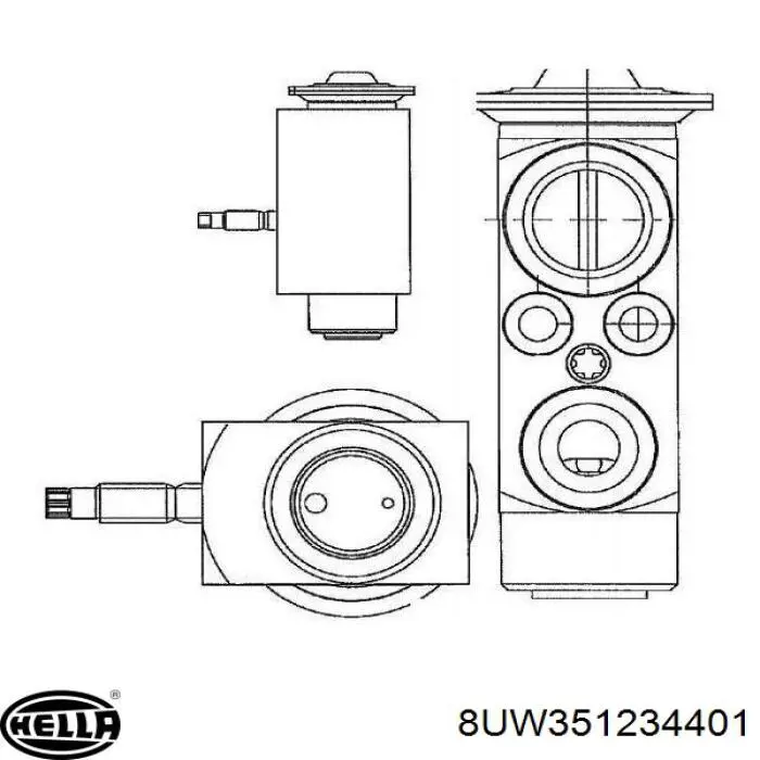 CB1021V Delphi válvula de expansión, aire acondicionado