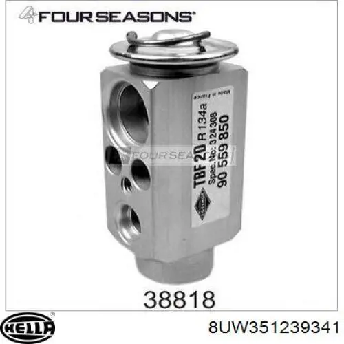 Válvula TRV del aire acondicionado 9117289 General Motors