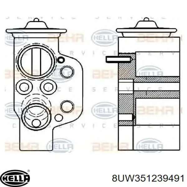 Válvula TRV, aire acondicionado para Hyundai Matrix (FC)