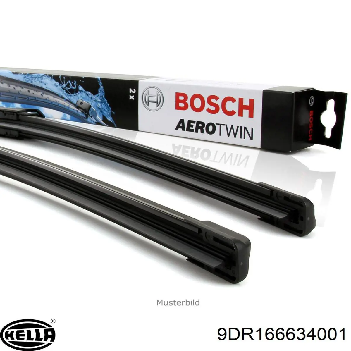 Bombilla halógena, luz alta/baja 9DR166634001 HELLA