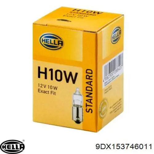 9DX153746011 HELLA Bombilla halógena, luz alta/baja