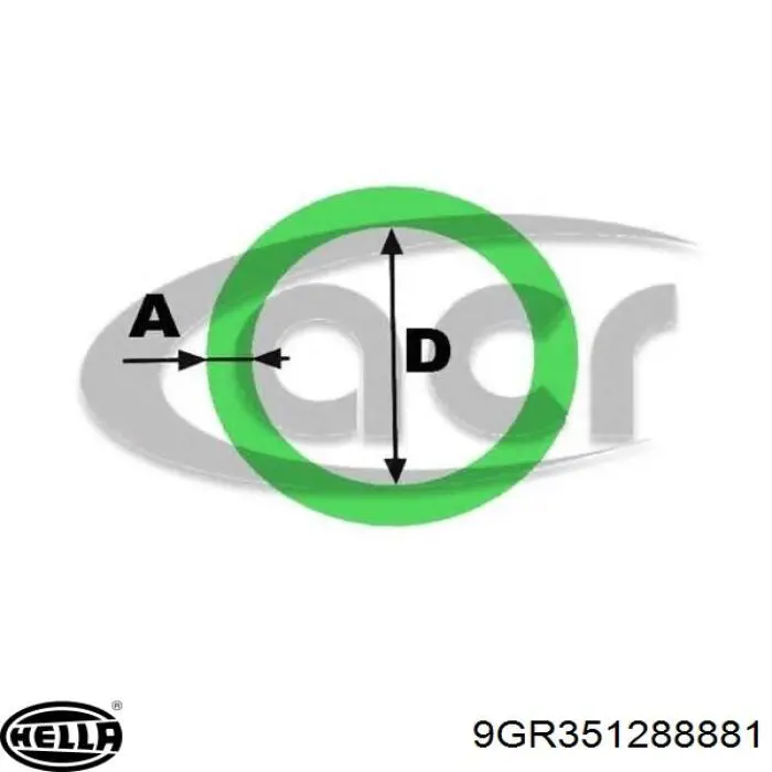 64119127185 BMW anillo de sellado de tubería de aire acondicionado