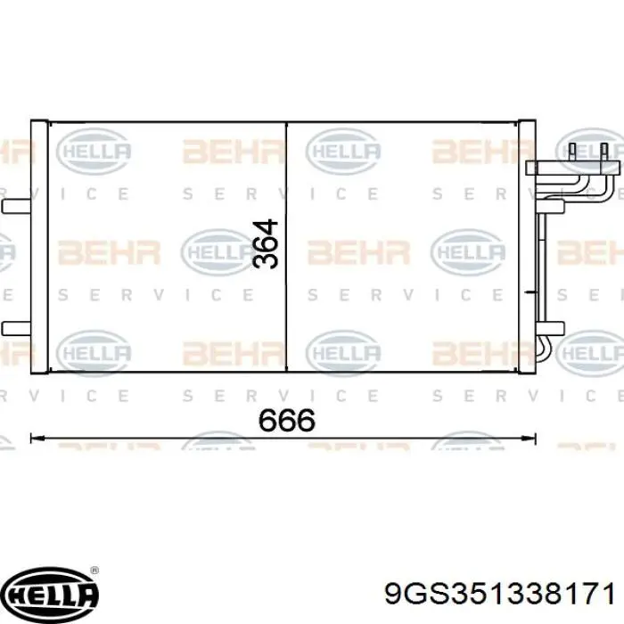 Comprar 1673984 Ford Manguera de aire acondicionado de radiador al deshidratador