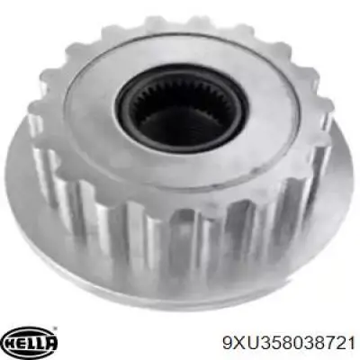 9XU358038721 HELLA polea alternador