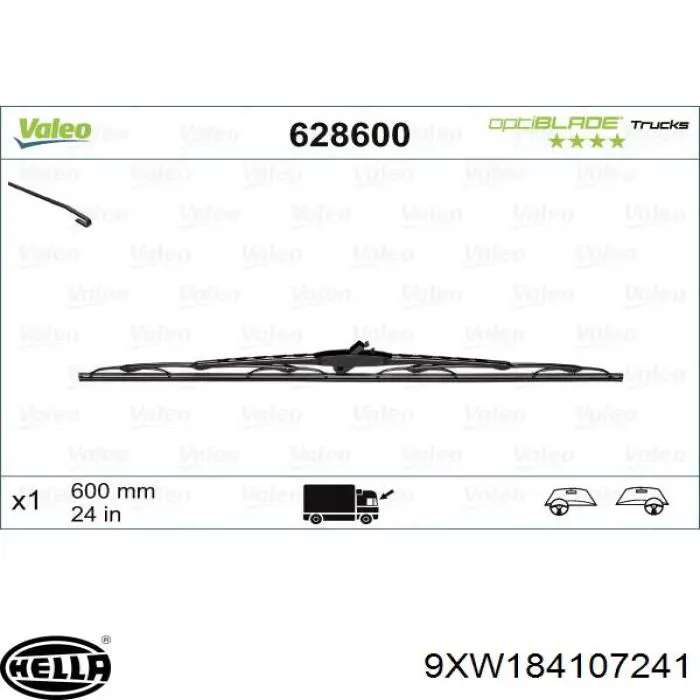 Limpiaparabrisas delantera copiloto Maxgear 390314