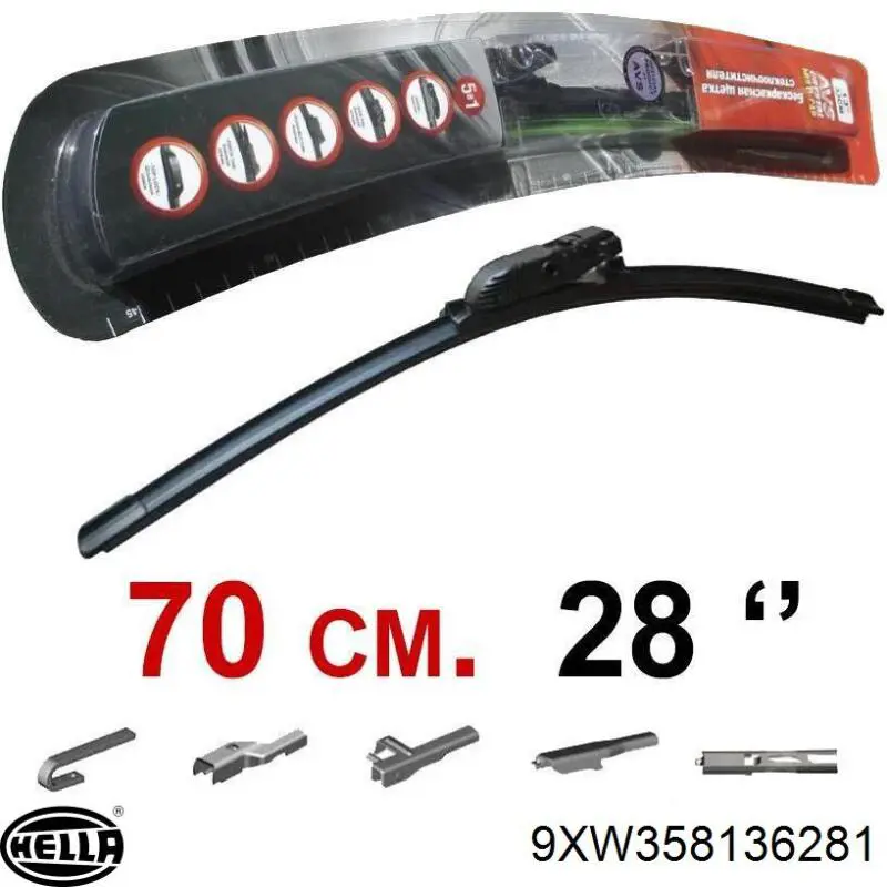 Escobilla del limpiaparabrisas del lado del conductor 1608738780 Peugeot/Citroen
