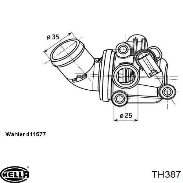 2662030475 Mercedes Termostato de agua