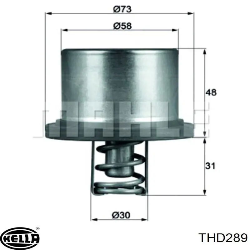 THD289 HELLA termostato, refrigerante