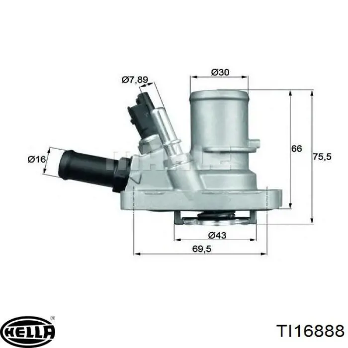 TI 168 88 HELLA termostato, refrigerante