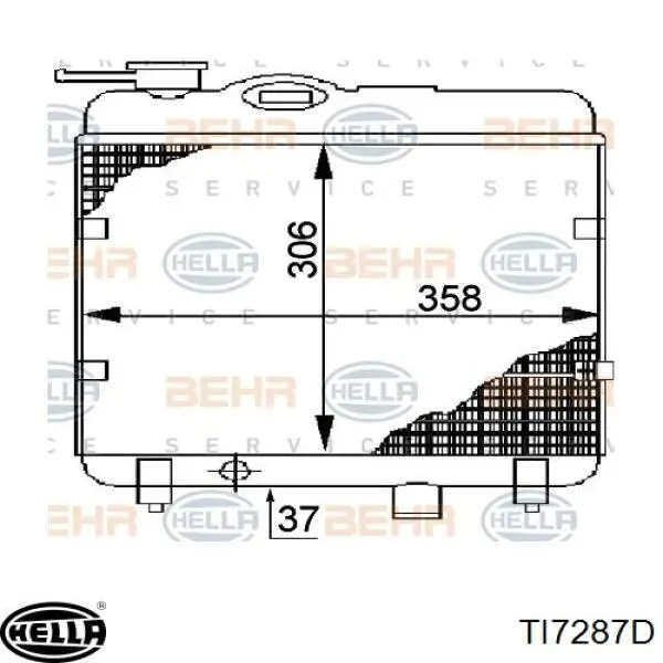 TI7287D HELLA caja del termostato