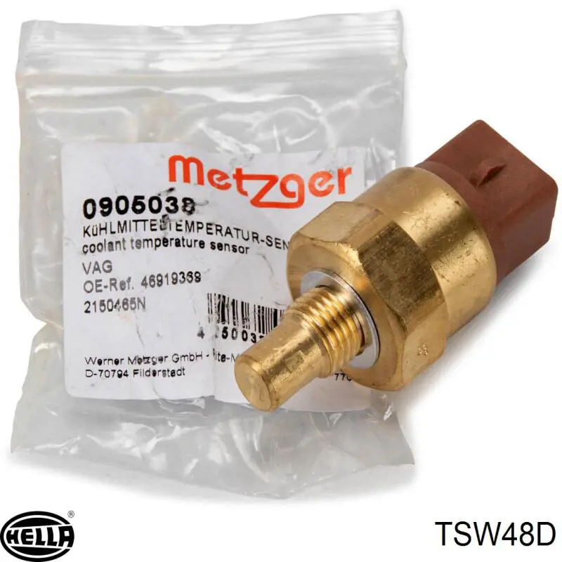 Sensor, temperatura del refrigerante (encendido el ventilador del radiador) Volkswagen Passat 3A5, 351, 315