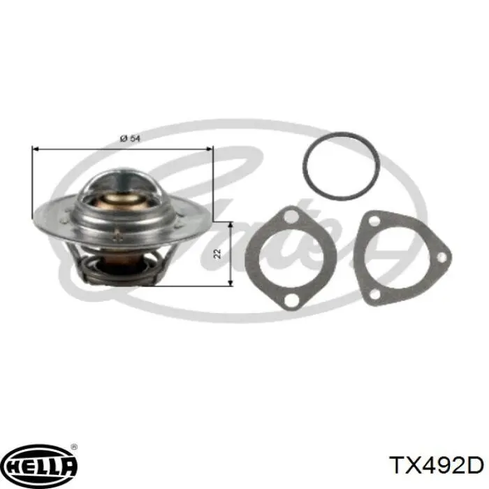 TX 4 92D HELLA termostato, refrigerante