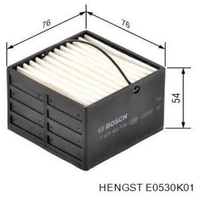 E0530K01 Hengst filtro combustible