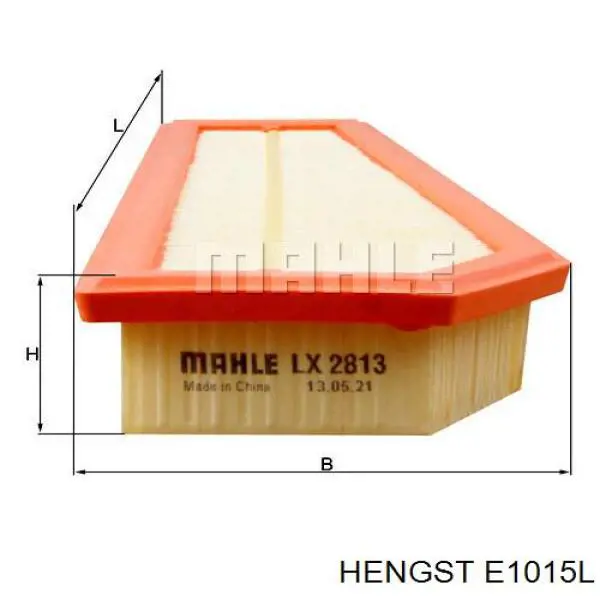 Filtro aire Hengst E1015L