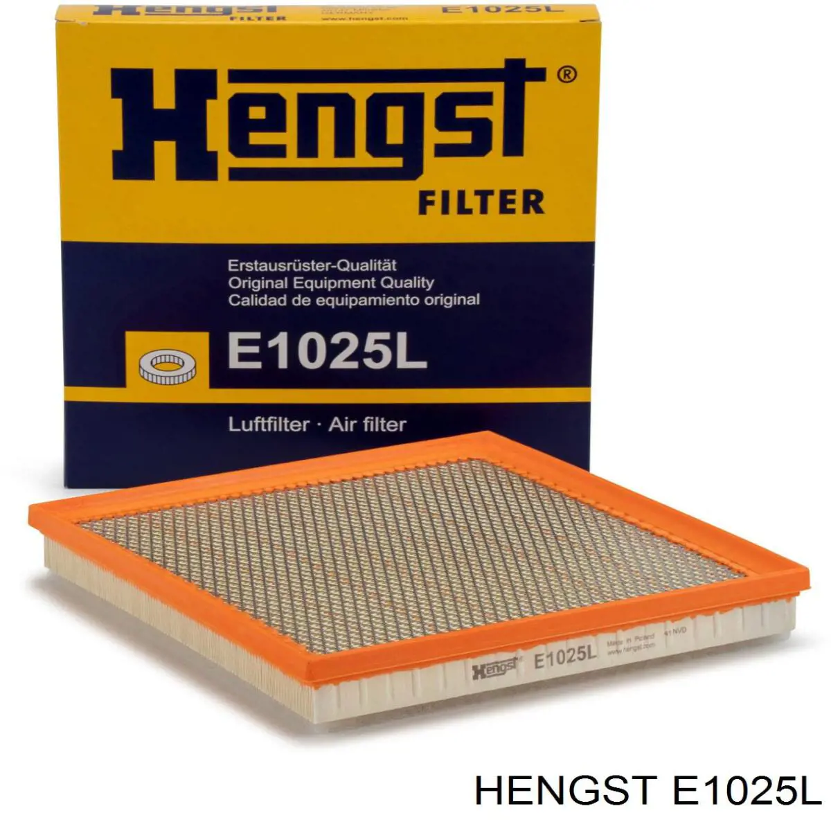 El filtro de aire Hengst E1025L precio, desde 14,63 EUR