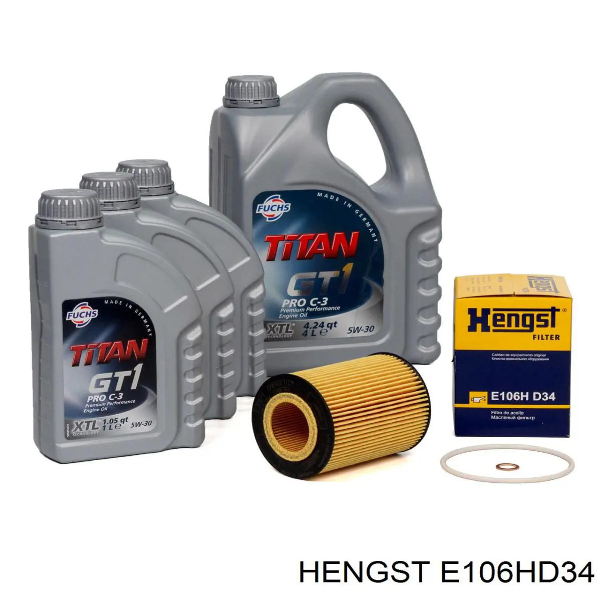 E106HD34 Hengst filtro de aceite