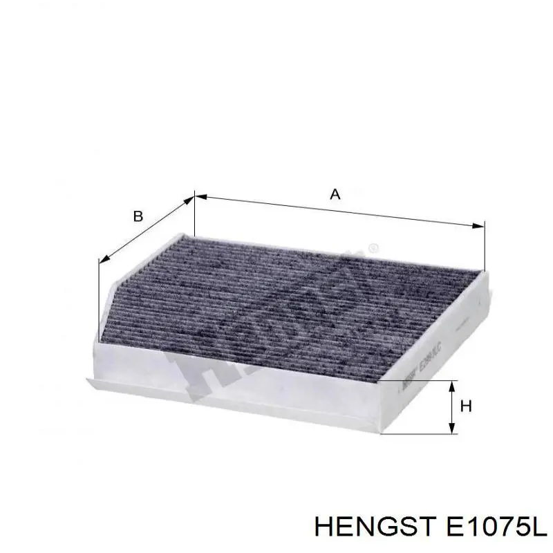 E1075L Hengst filtro de aire