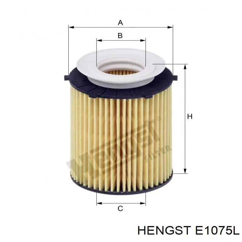 El filtro de aire Hengst E1075L precio, desde 16,26 EUR