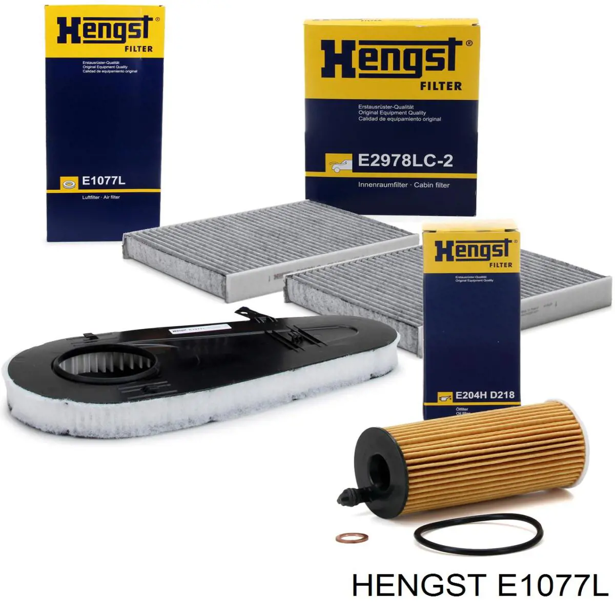 Filtro de aire E1077L Hengst