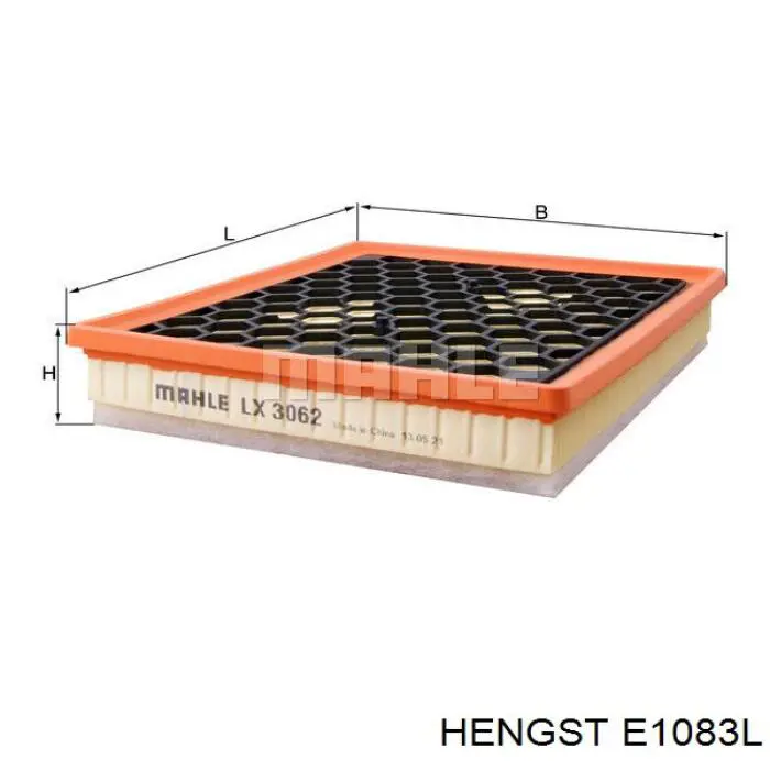 E1083L Hengst filtro de aire