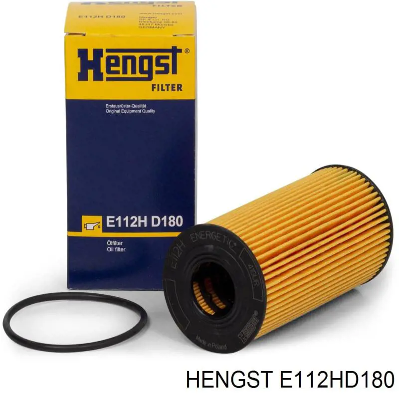 E112H D180 Hengst filtro de aceite