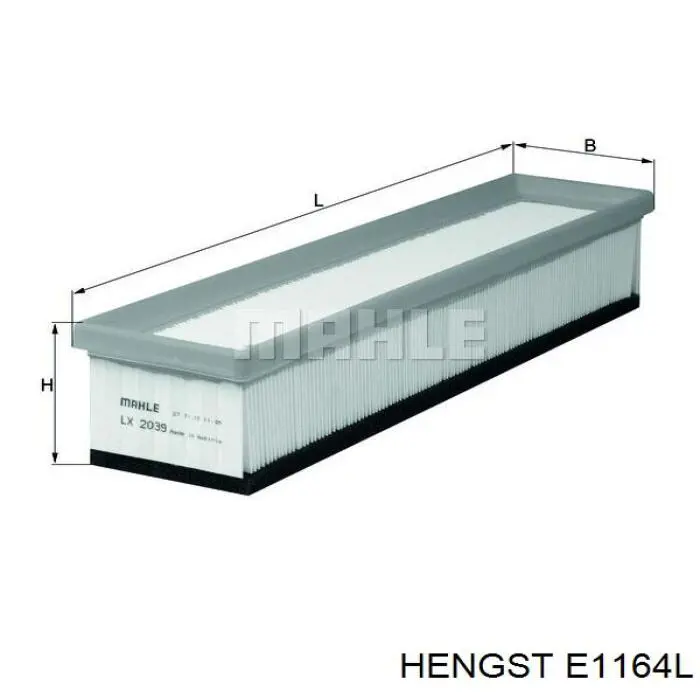 E1164L Hengst filtro de aire